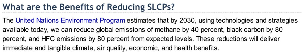 What are the benefits of reducing SLCPs, CARB 2016