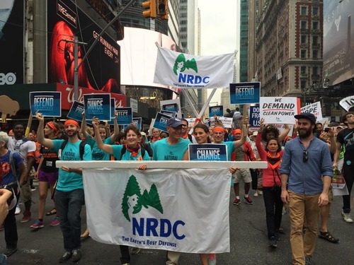 NRDC at the NYC peoples climate march 2017