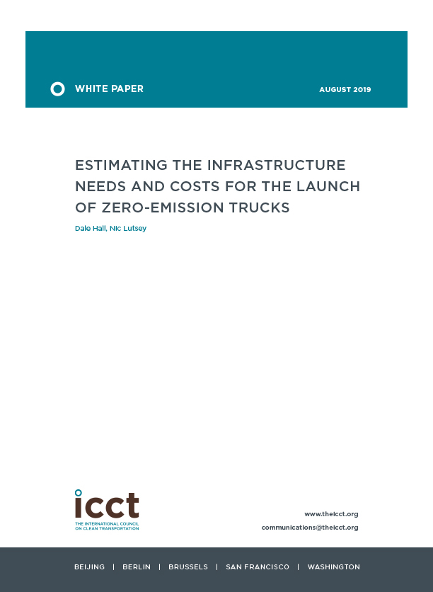 Estimating the Infrastructure Needs and Costs for the Launch of Zero-emissions Trucks