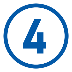 Icons Numbers Blue